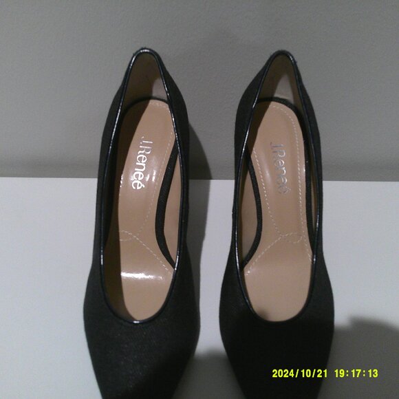 J. Renee Navy Blue Fabric Pump - Picture 7 of 10